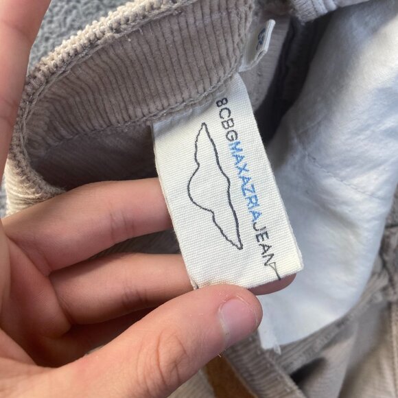 BCBGMAXAZRIA Women's Corduroy Pants Size 29,Beige,Stretch - Picture 3 of 14